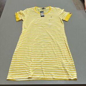 Tommy Hilfiger yellow stripe dress S
